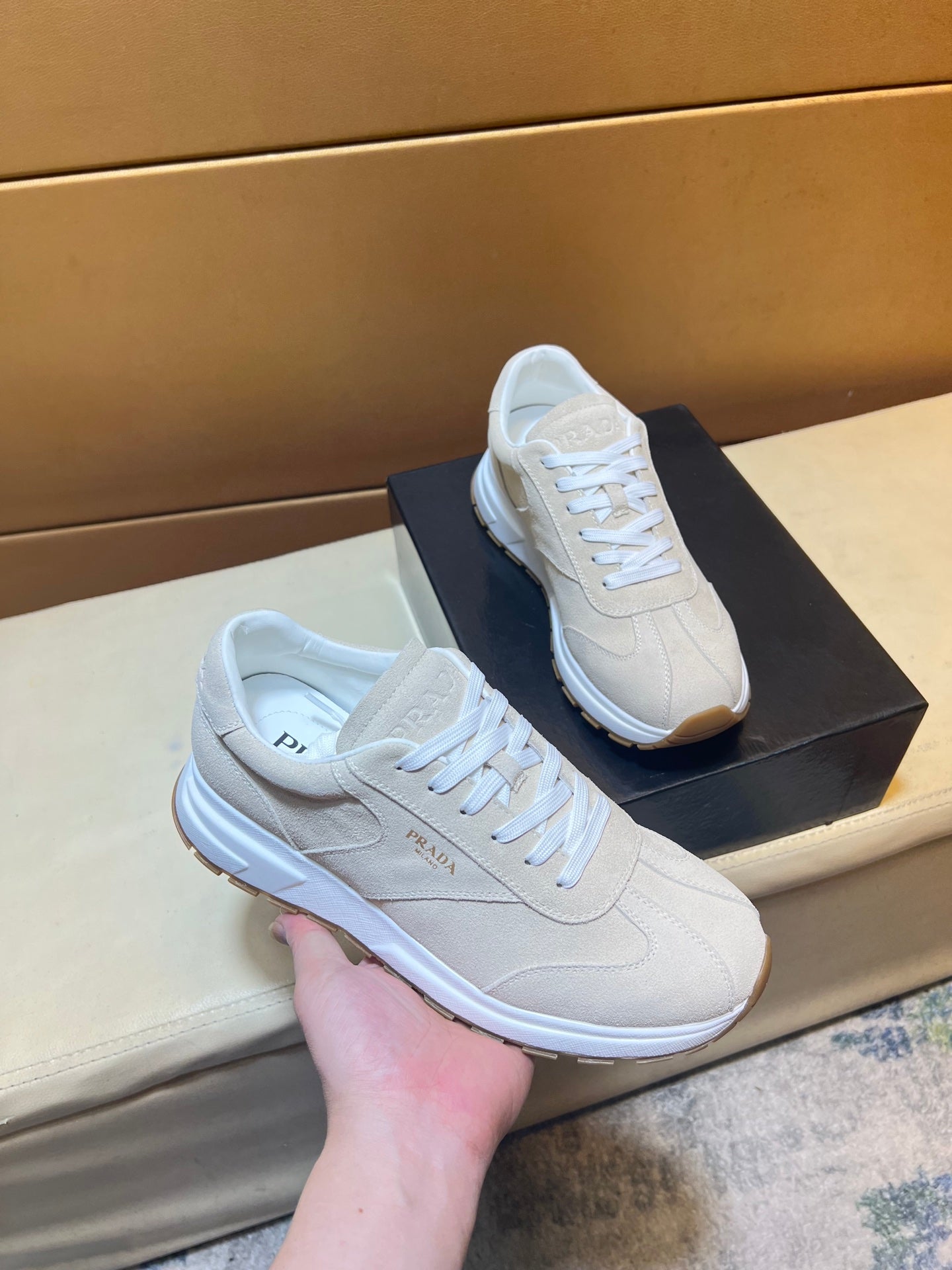 Classic high silk canvas men's shoes