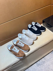 Classic high silk canvas men's shoes