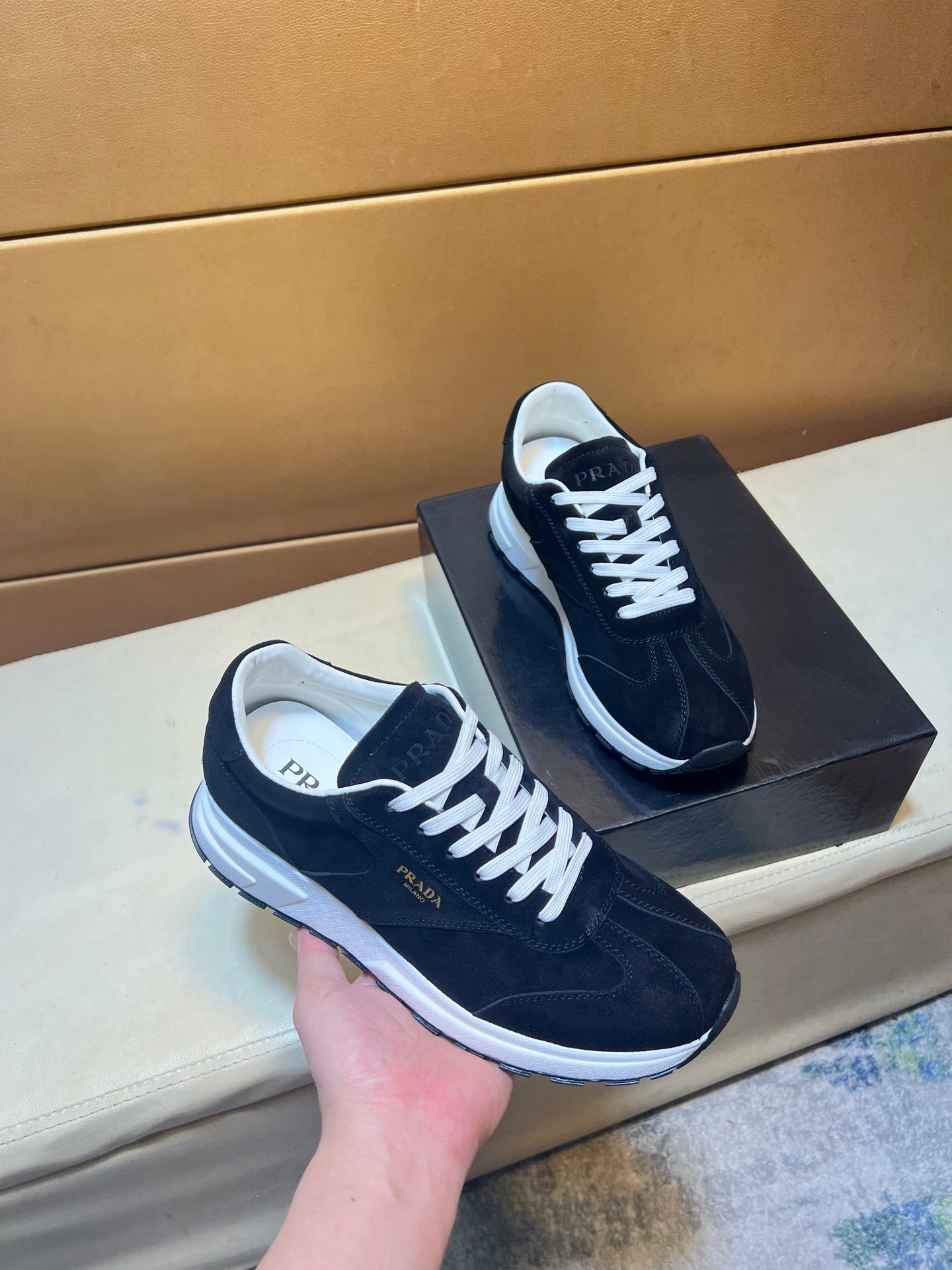 Classic high silk canvas men's shoes