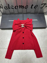Brooch One Shoulder Long Sleeve