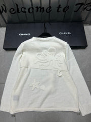 Black Octopus Pattern Navy Hoodie Long Sleeve