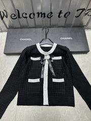 Camellia bow cardigan